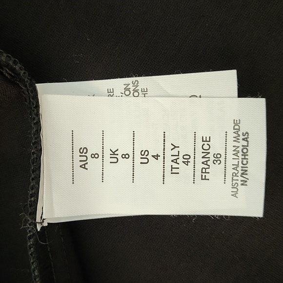 NWT  N / NICHOLAS Ponti Pencil Black Skirt Size 4 - Picture 7 of 8